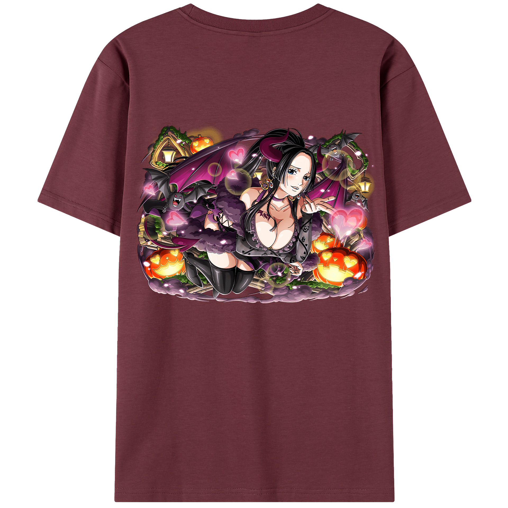 ワンピース ボア・ハンコック ONE PIECE Boa·Hancock 綿100％半袖Tシャツ（背面プリント）